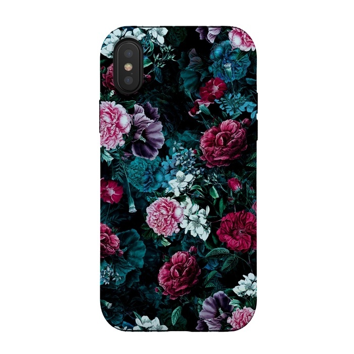 iPhone Xs / X StrongFit Floral Pattern IV by Riza Peker