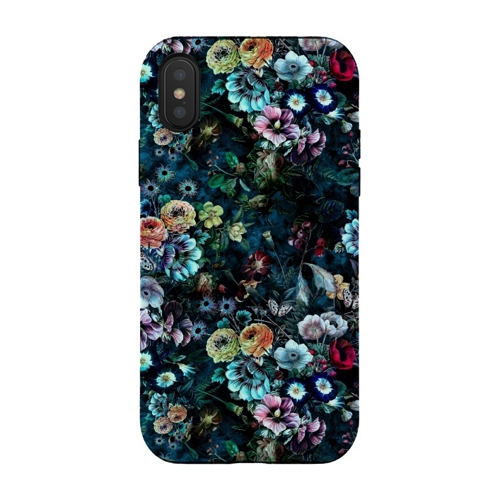 iPhone Xs / X StrongFit Floral Pattern VIII by Riza Peker
