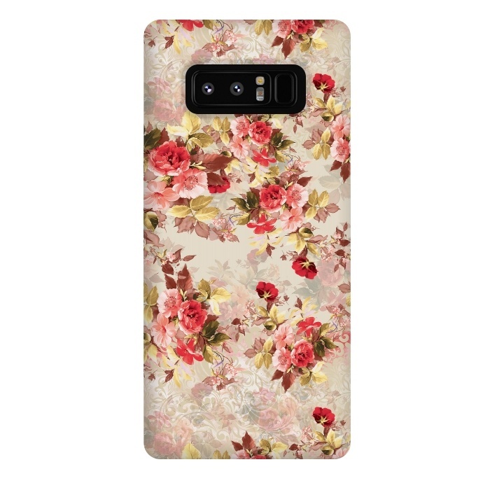Galaxy Note 8 StrongFit Floral Pattern X by Riza Peker