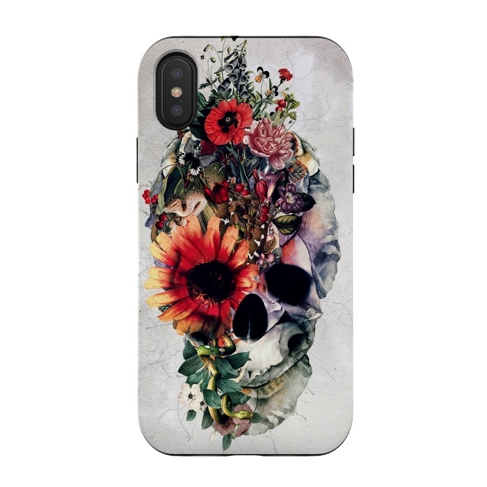 iPhone Xs / X StrongFit Two Face Skull by Riza Peker