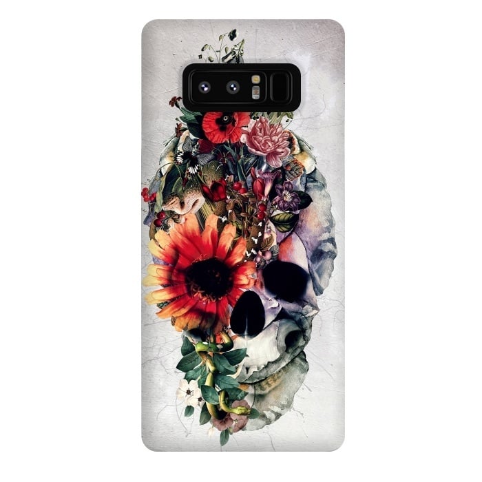 Galaxy Note 8 StrongFit Two Face Skull by Riza Peker