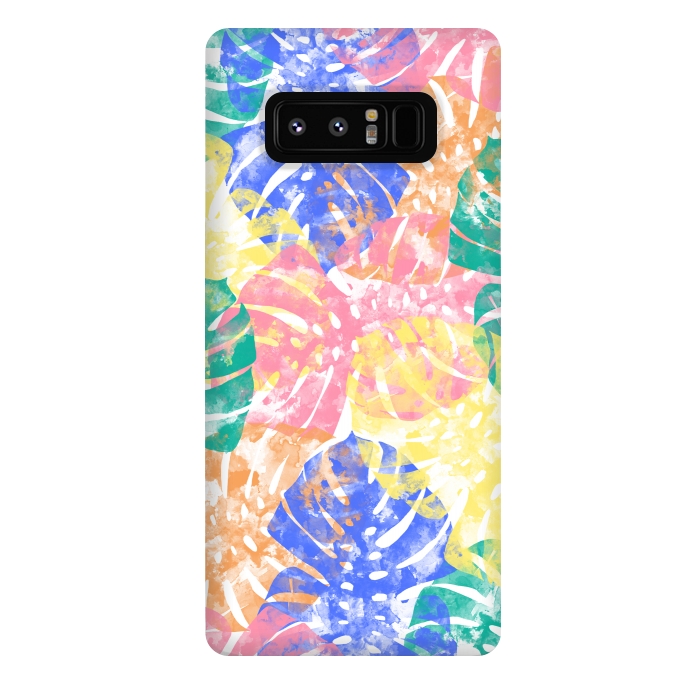 Galaxy Note 8 StrongFit Monstera Colorfull by Rui Faria