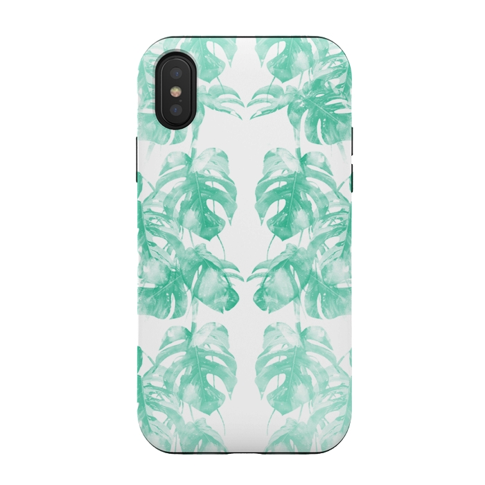 iPhone Xs / X StrongFit Monstera Tropical Jungle  by Rui Faria