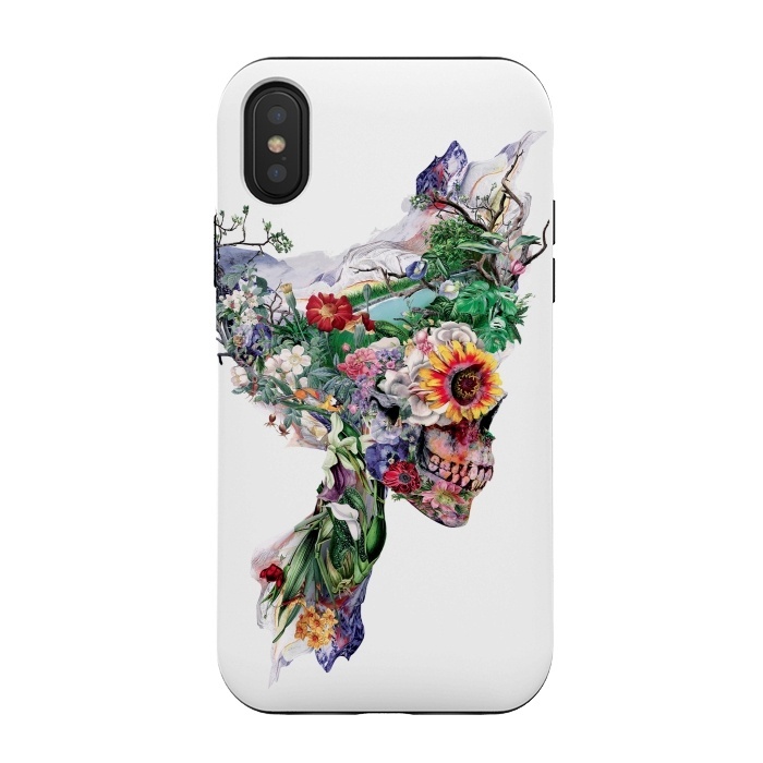 iPhone Xs / X StrongFit Nature Skull II by Riza Peker