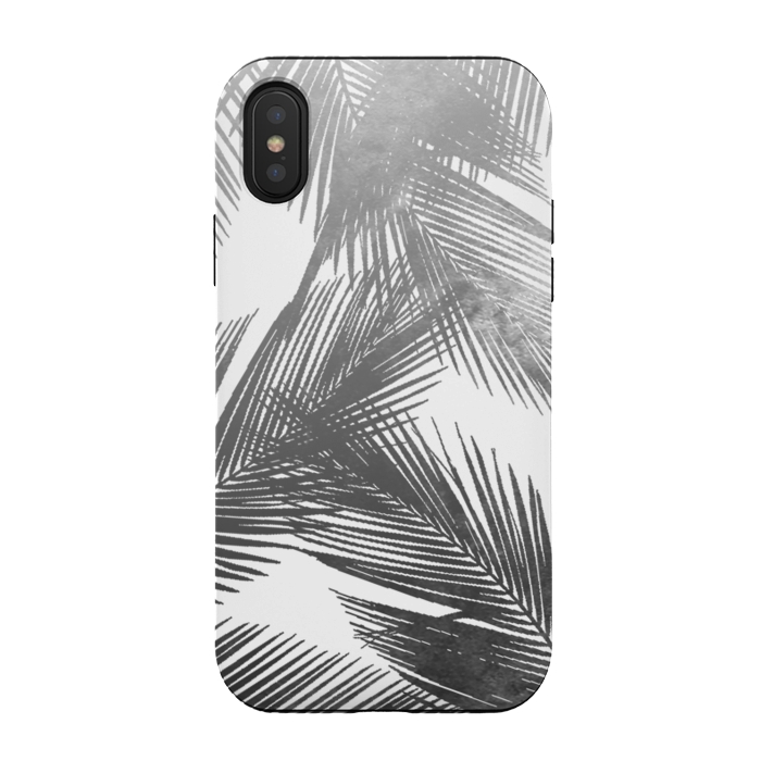 iPhone Xs / X StrongFit Palms BW by Rui Faria