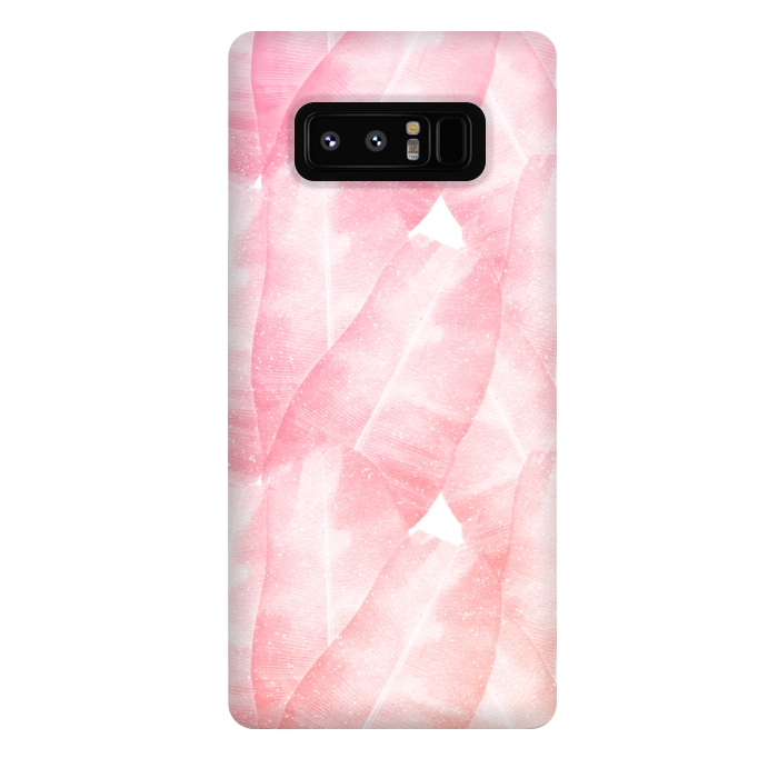 Galaxy Note 8 StrongFit banana leaves pink by Rui Faria