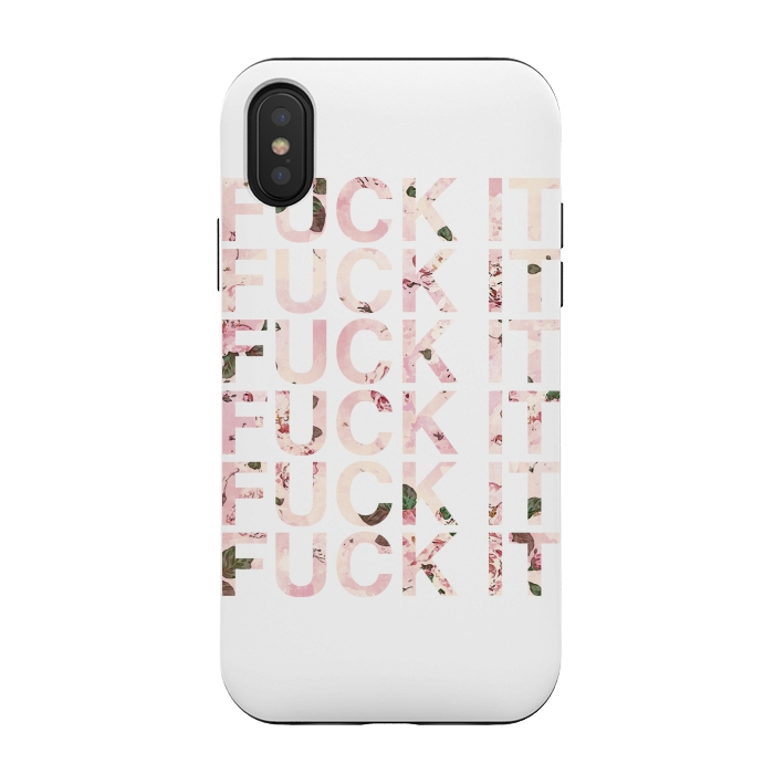 iPhone Xs / X StrongFit Fuck It by Rui Faria
