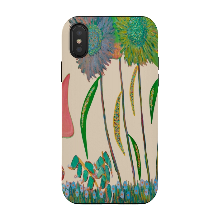 iPhone Xs / X StrongFit Pretty Pink 2 by Helen Joynson