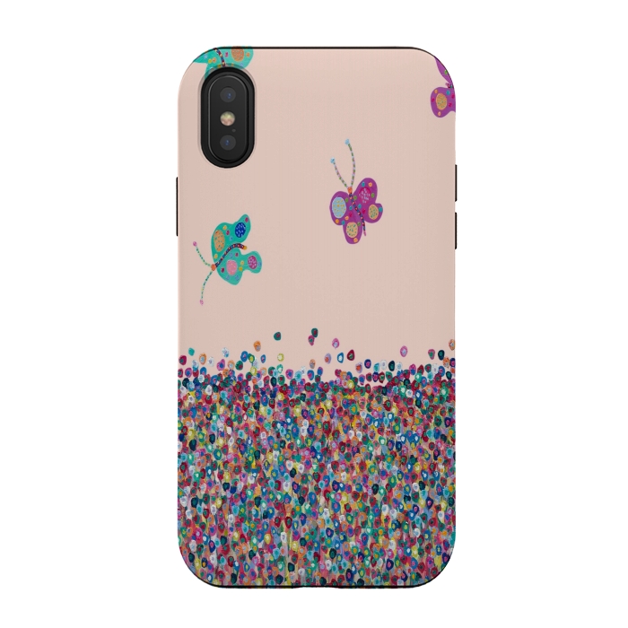 iPhone Xs / X StrongFit Butterflies are Free by Helen Joynson