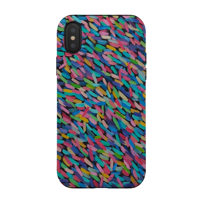 iPhone Xs / X StrongFit Colours of the Aura by Helen Joynson
