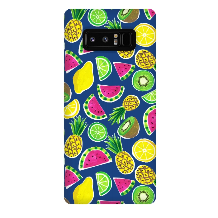 Galaxy Note 8 StrongFit painted fruit salad by Laura Grant