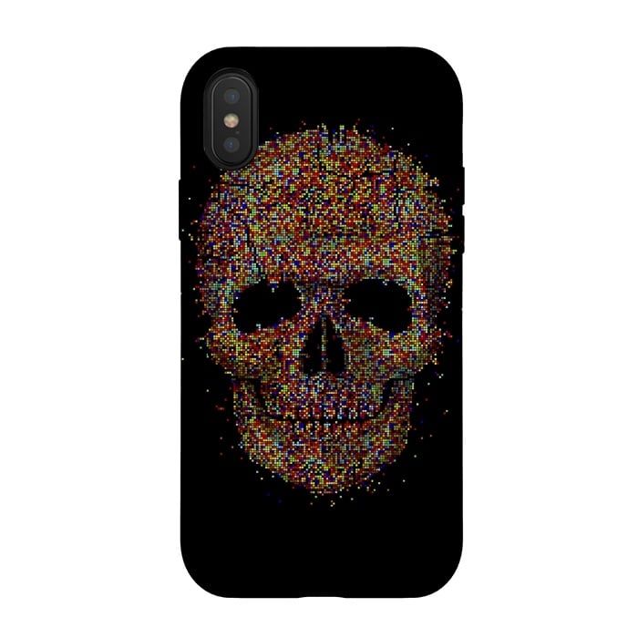 iPhone Xs / X StrongFit Acid Skull by Sitchko