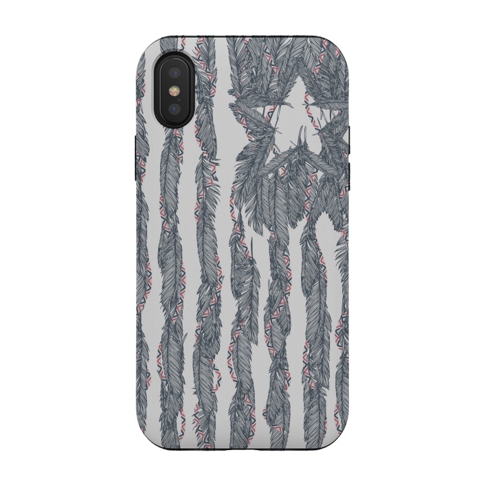 iPhone Xs / X StrongFit America Feather Flag by Sitchko