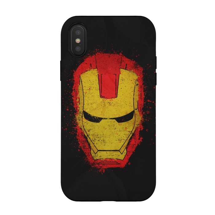 iPhone Xs / X StrongFit Iron Man splash by Sitchko