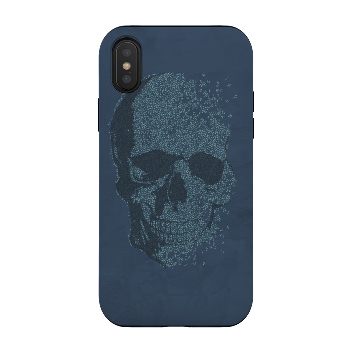 iPhone Xs / X StrongFit Music Skull V1 by Sitchko