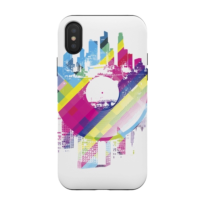 iPhone Xs / X StrongFit Urban Vinyl Colorful by Sitchko