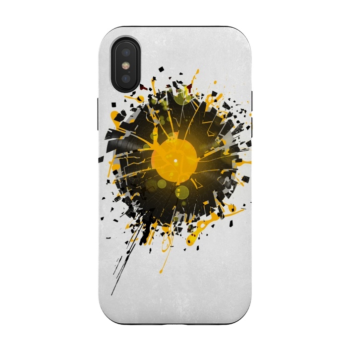iPhone Xs / X StrongFit Don't Destroy the Vinyl by Sitchko