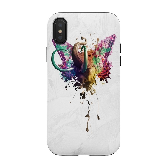 iPhone Xs / X StrongFit Elephant Need to Fly by Sitchko