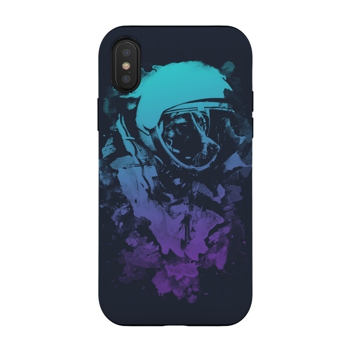 iPhone Xs / X StrongFit Space Dog V2 by Sitchko