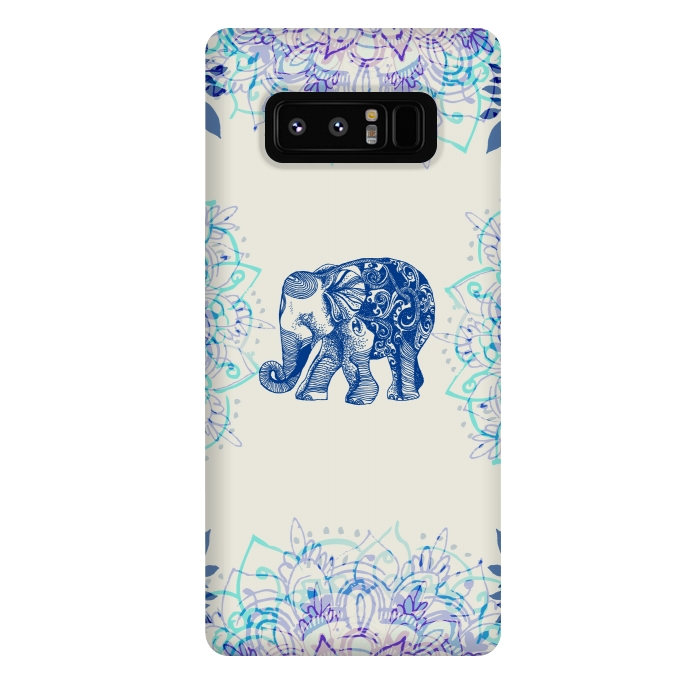 Galaxy Note 8 StrongFit Pretty Little Elephant  by Rose Halsey
