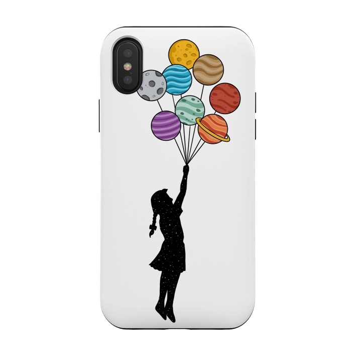 iPhone Xs / X StrongFit Planets Balloons by Coffee Man