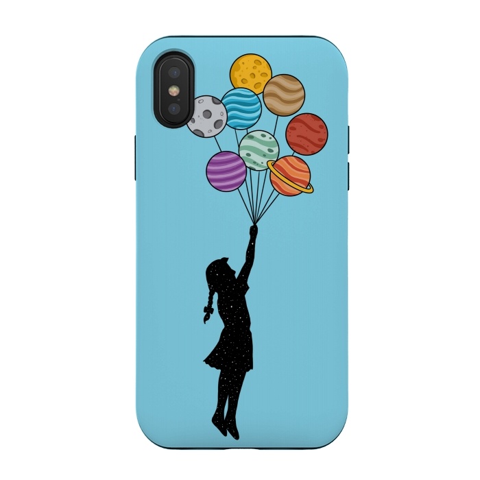 iPhone Xs / X StrongFit Planets Balloons 2 by Coffee Man