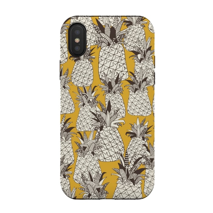 iPhone Xs / X StrongFit Pineapple Sunshine by Sharon Turner