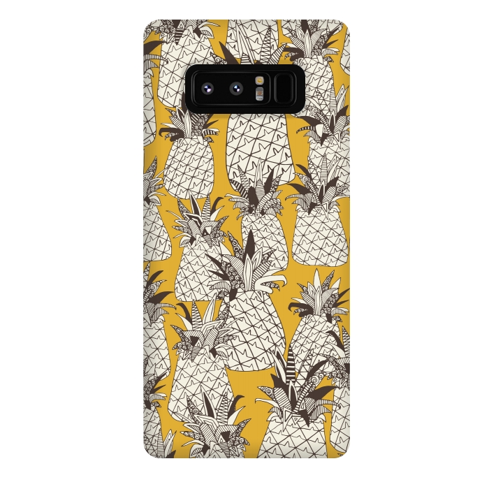 Galaxy Note 8 StrongFit Pineapple Sunshine by Sharon Turner