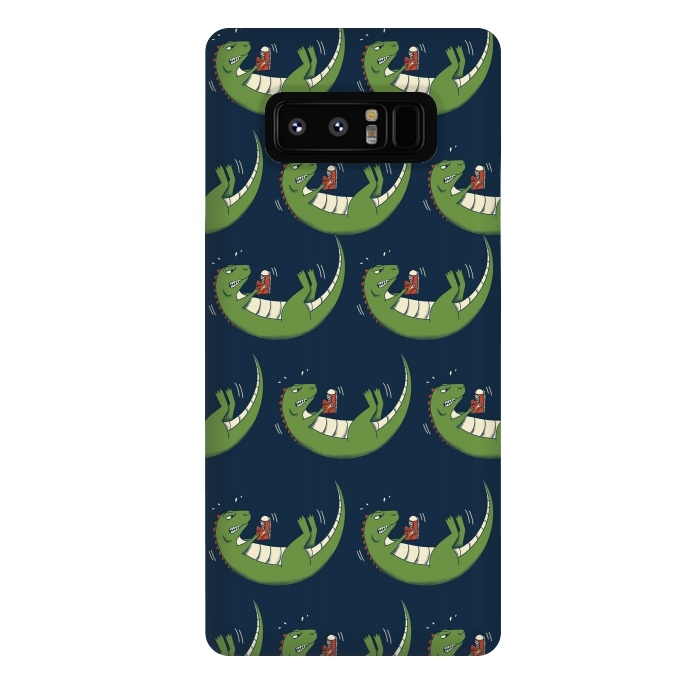 Galaxy Note 8 StrongFit Dinosaur new shoes by Coffee Man
