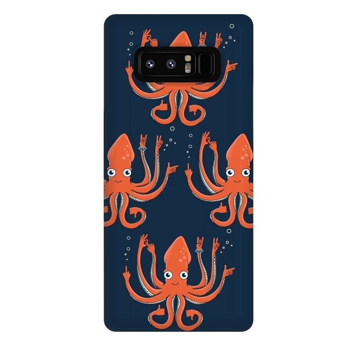 Galaxy Note 8 StrongFit Signals Octopus  by Coffee Man