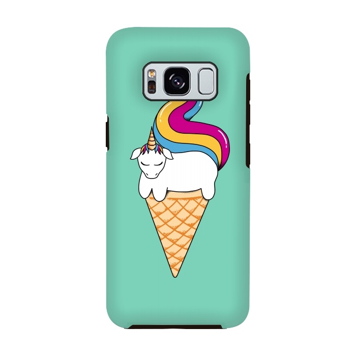 Galaxy S8 StrongFit Uni-cone green by Coffee Man