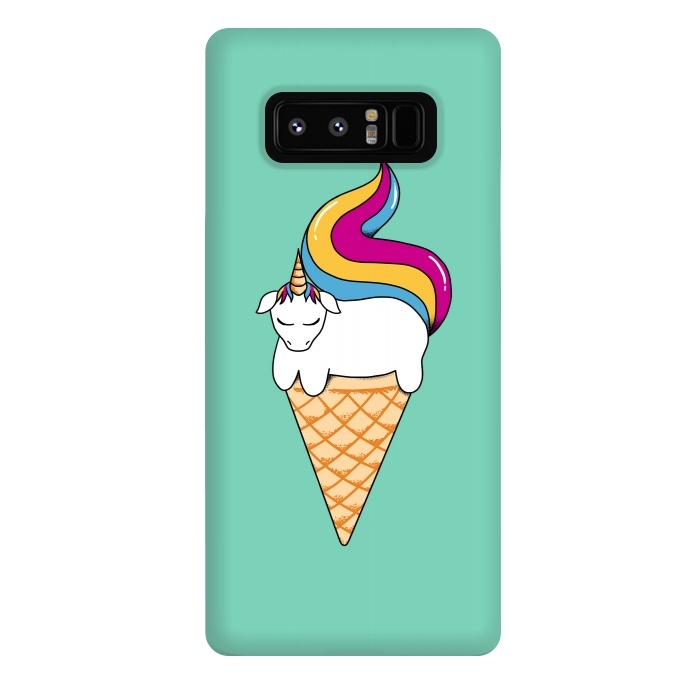 Galaxy Note 8 StrongFit Uni-cone green by Coffee Man