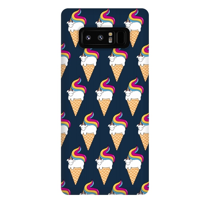 Galaxy Note 8 StrongFit Uni-cone pattern-blue by Coffee Man