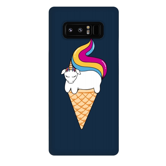 Galaxy Note 8 StrongFit uni-cone blue by Coffee Man