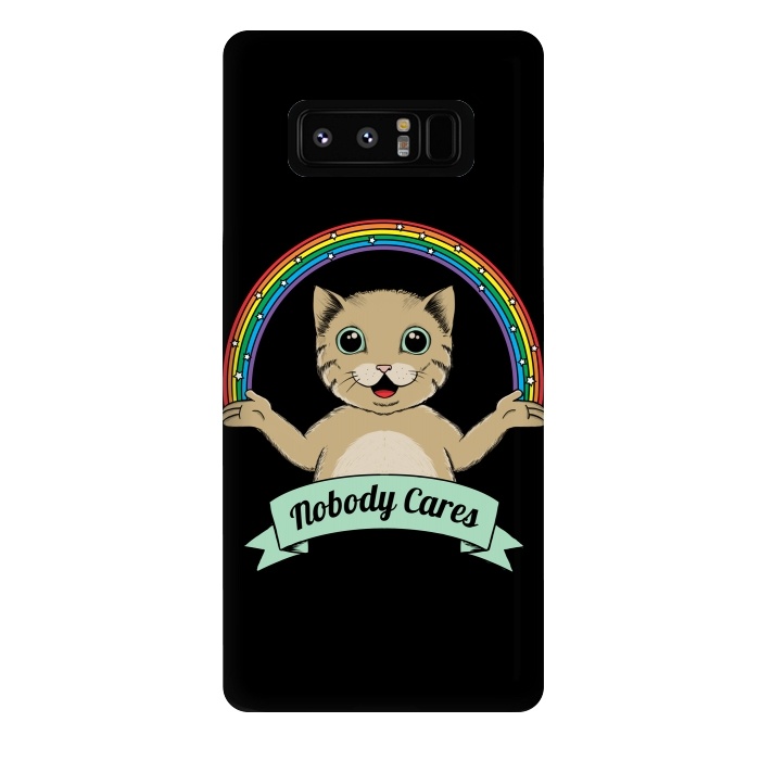 Galaxy Note 8 StrongFit Nobody Cares by Coffee Man