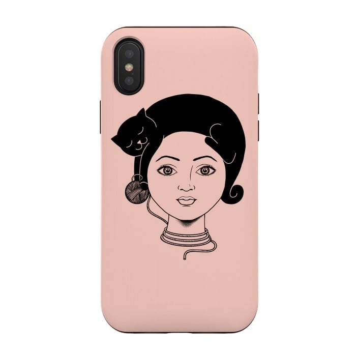 iPhone Xs / X StrongFit Cat Lady by Coffee Man