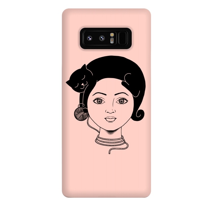 Galaxy Note 8 StrongFit Cat Lady by Coffee Man