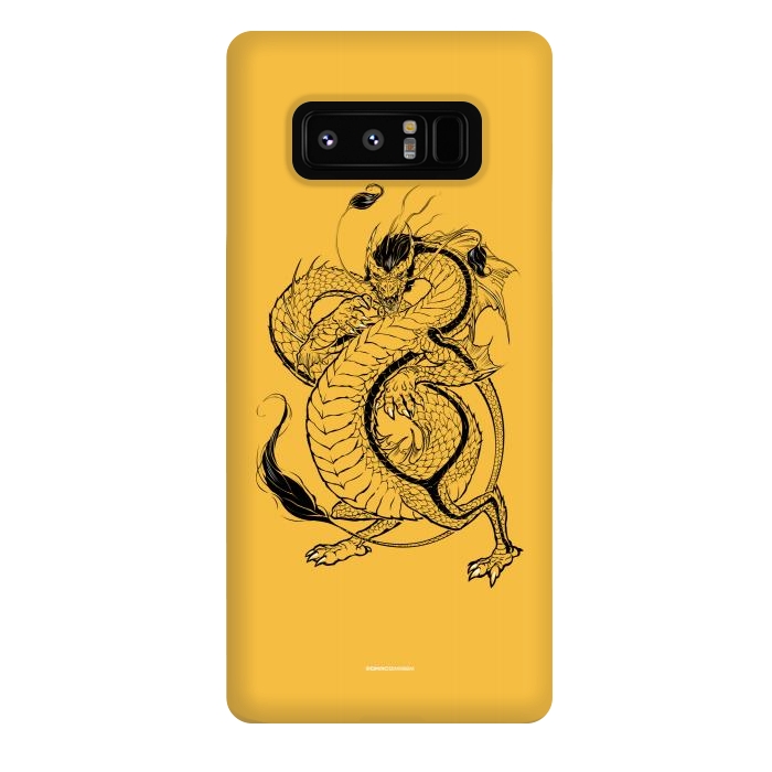 Galaxy Note 8 StrongFit Black Dragon by Draco