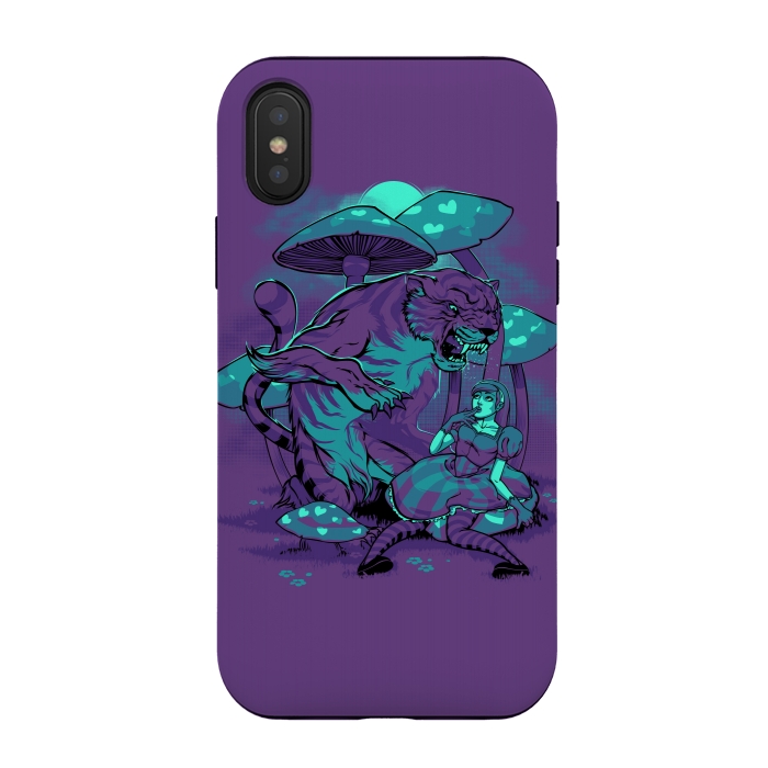 iPhone Xs / X StrongFit Cheshire Cat by Draco