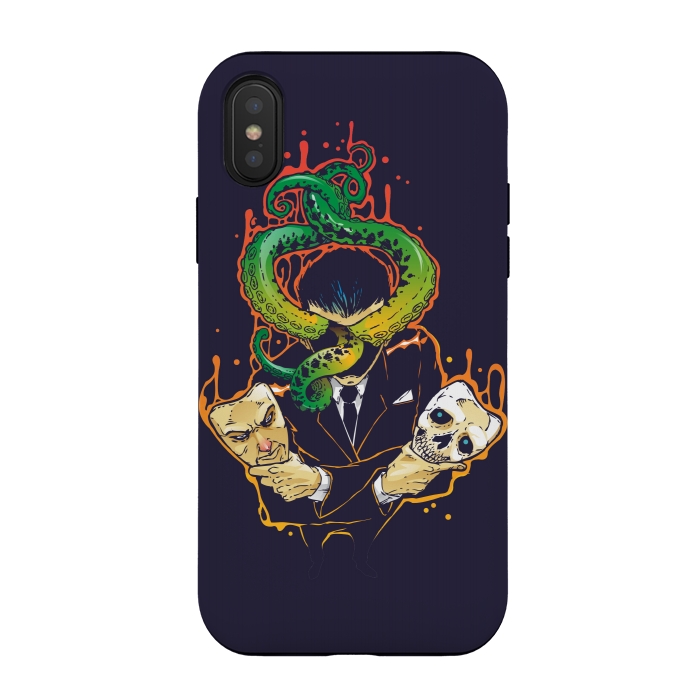 iPhone Xs / X StrongFit Faceless Man by Draco