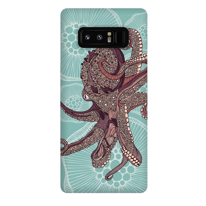 Galaxy Note 8 StrongFit Octopus by Valentina Harper