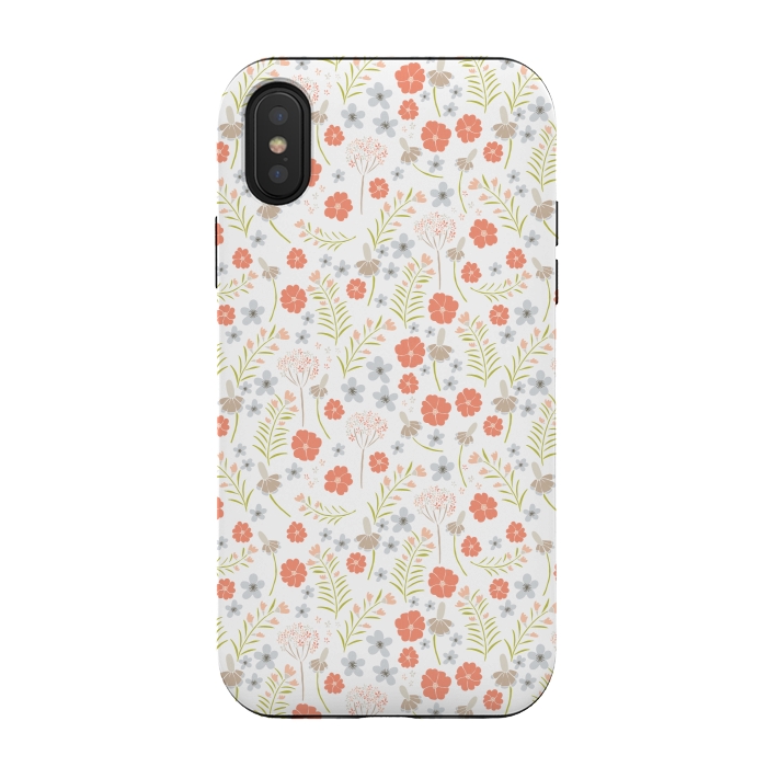 iPhone Xs / X StrongFit Cactus County Desert Flowers  by Edith May