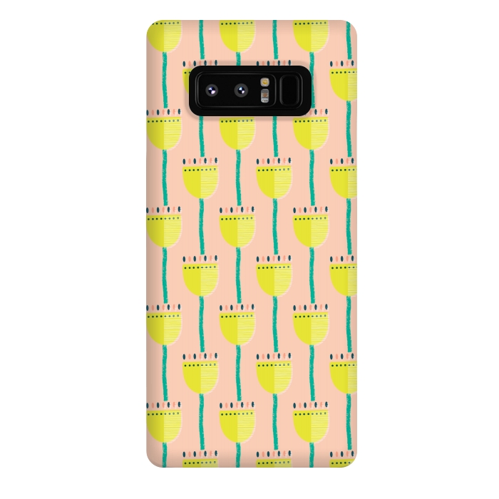 Galaxy Note 8 StrongFit Textural Tulip by Edith May