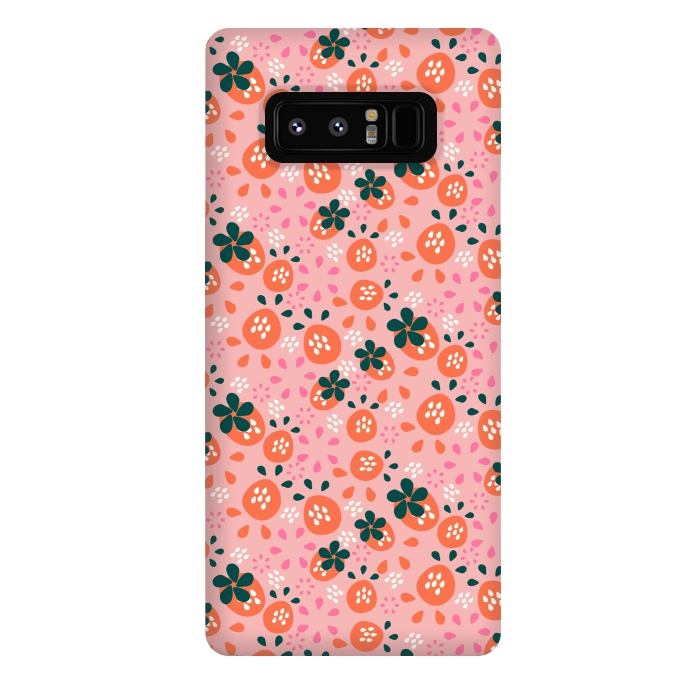 Galaxy Note 8 StrongFit Fresh Strawberries by Edith May