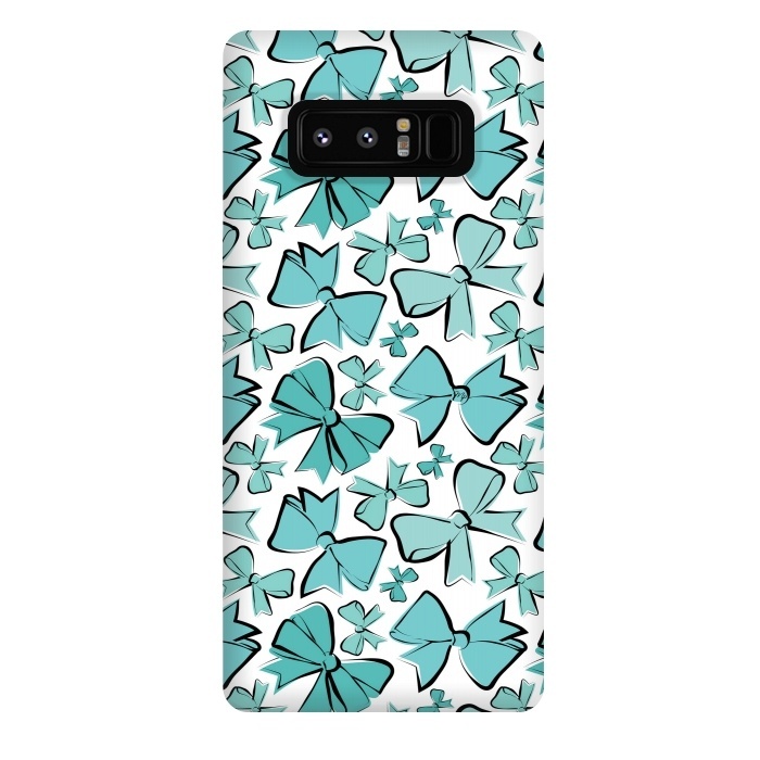 Galaxy Note 8 StrongFit Blue Bows by Martina