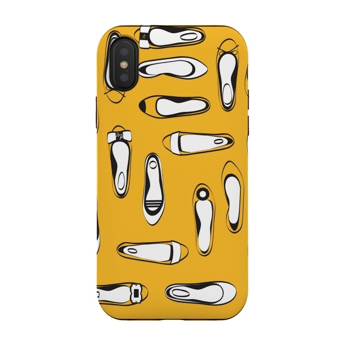 iPhone Xs / X StrongFit Yellow Ballerinas by Martina