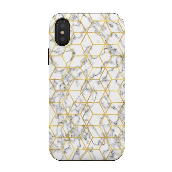 iPhone Xs / X StrongFit Graphic Marble by Martina