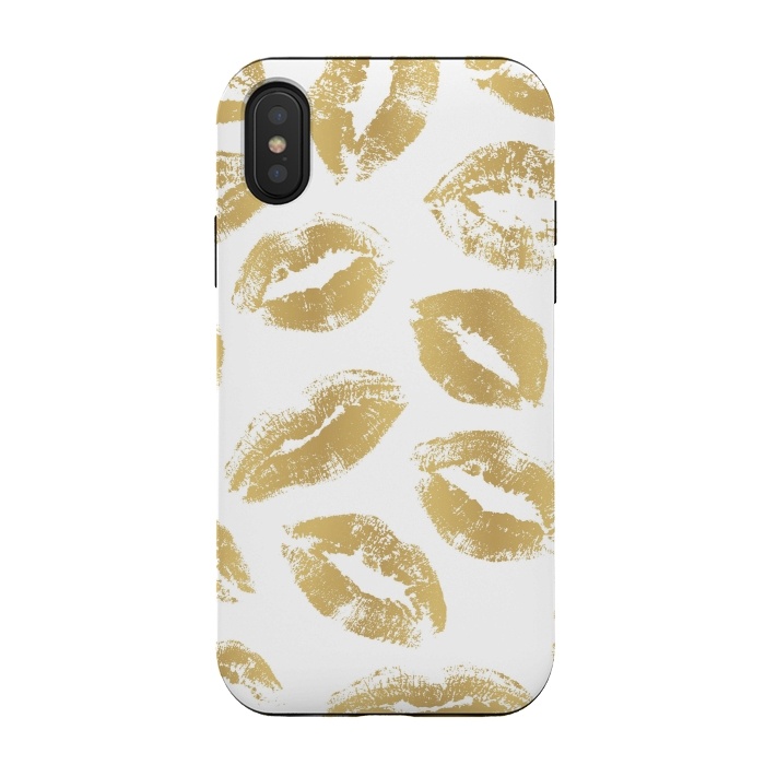 iPhone Xs / X StrongFit Golden Kiss by Martina