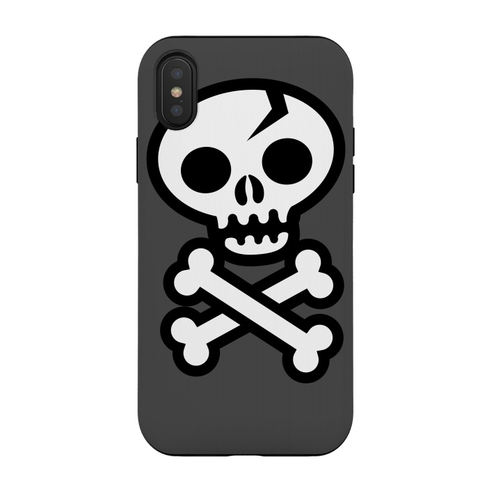 iPhone Xs / X StrongFit Skull & Crossbones by Wotto