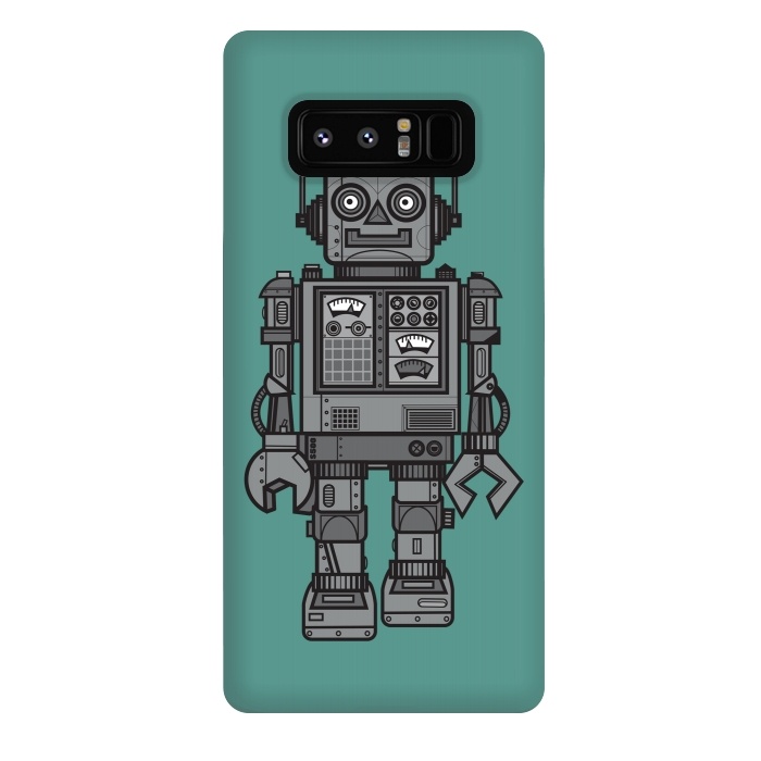 Galaxy Note 8 StrongFit A Vintage Robot Friend by Wotto